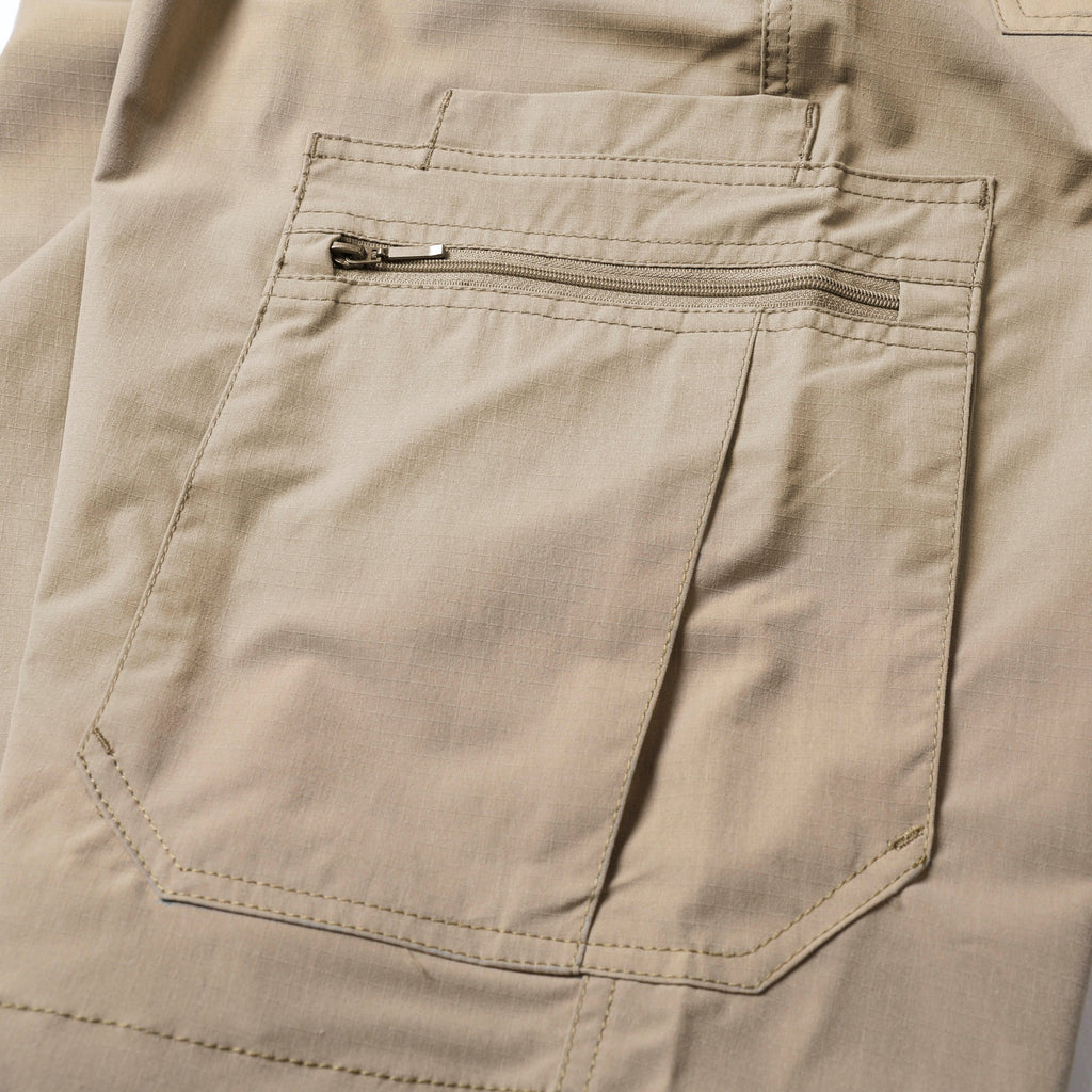Men's Big & Tall Hiking Cargo Shorts – Zippered Pockets, Breathable & Casual, Elastic Waistband