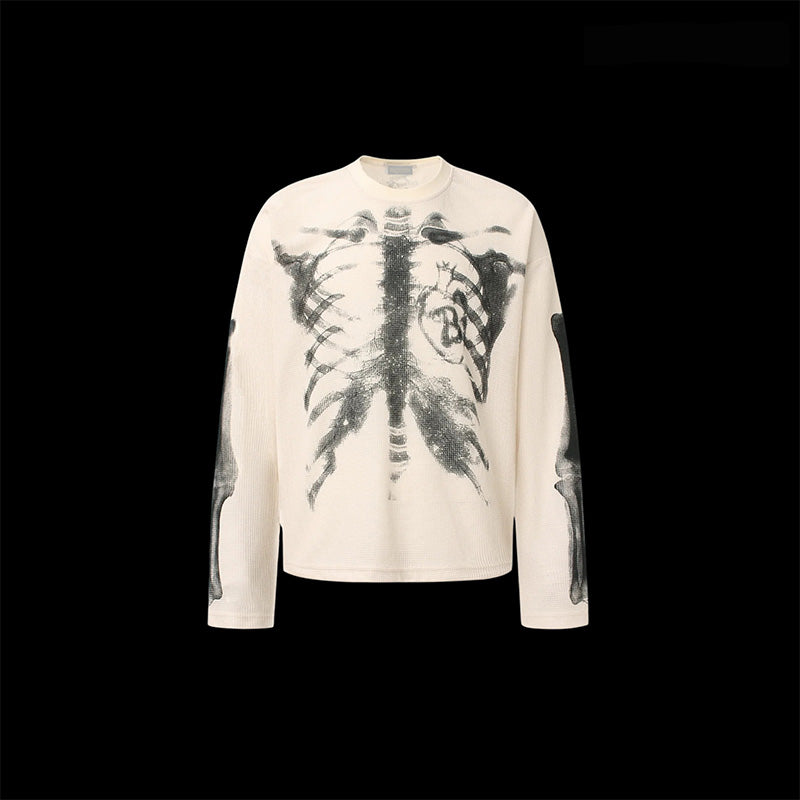 Skeleton X-Ray Print Sweatshirt