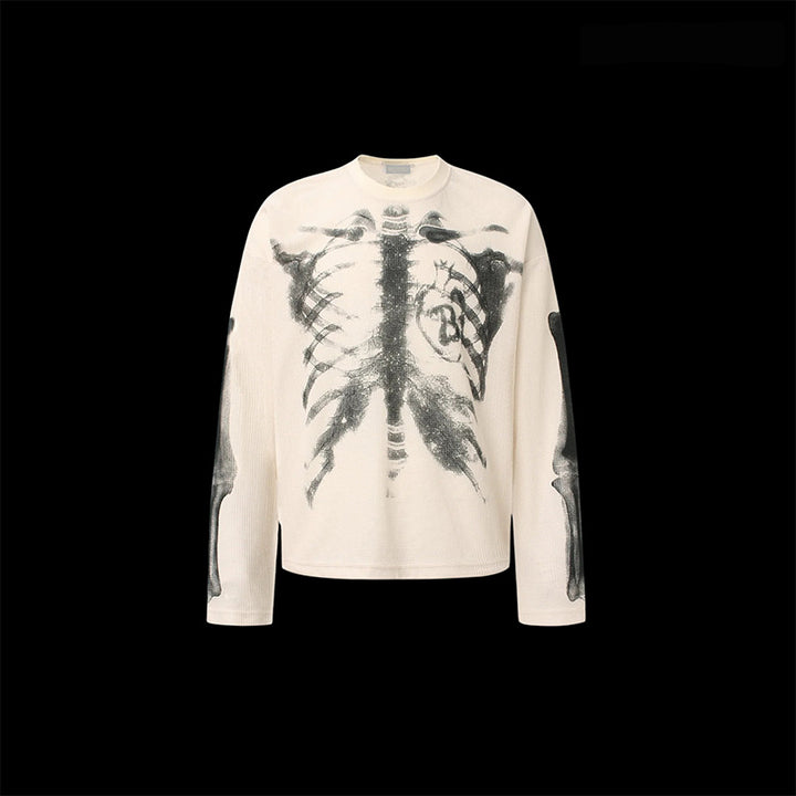 Skeleton X-Ray Print Sweatshirt