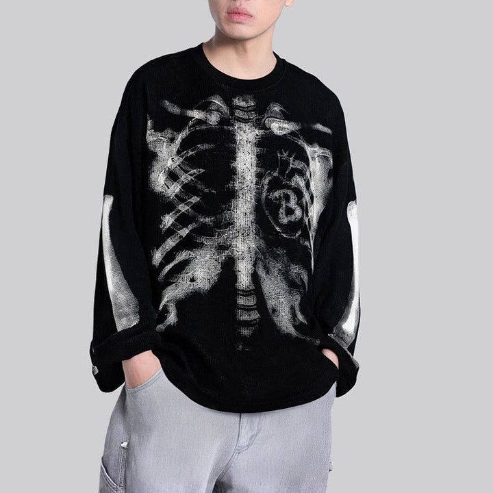 Skeleton X-Ray Print Sweatshirt