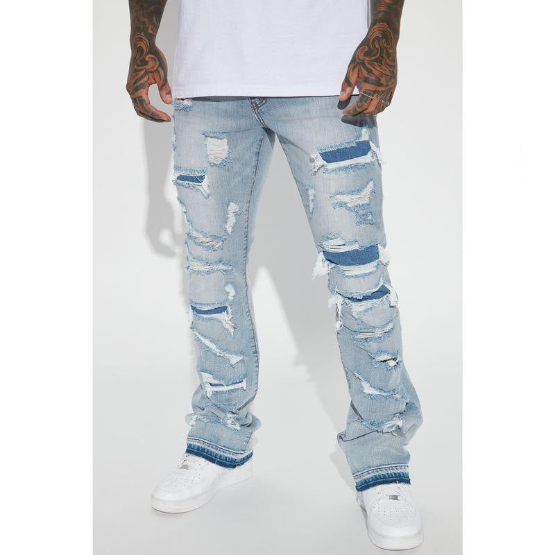 Men's ripped skinny jeans