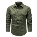 Retro workwear long and short sleeve shirt