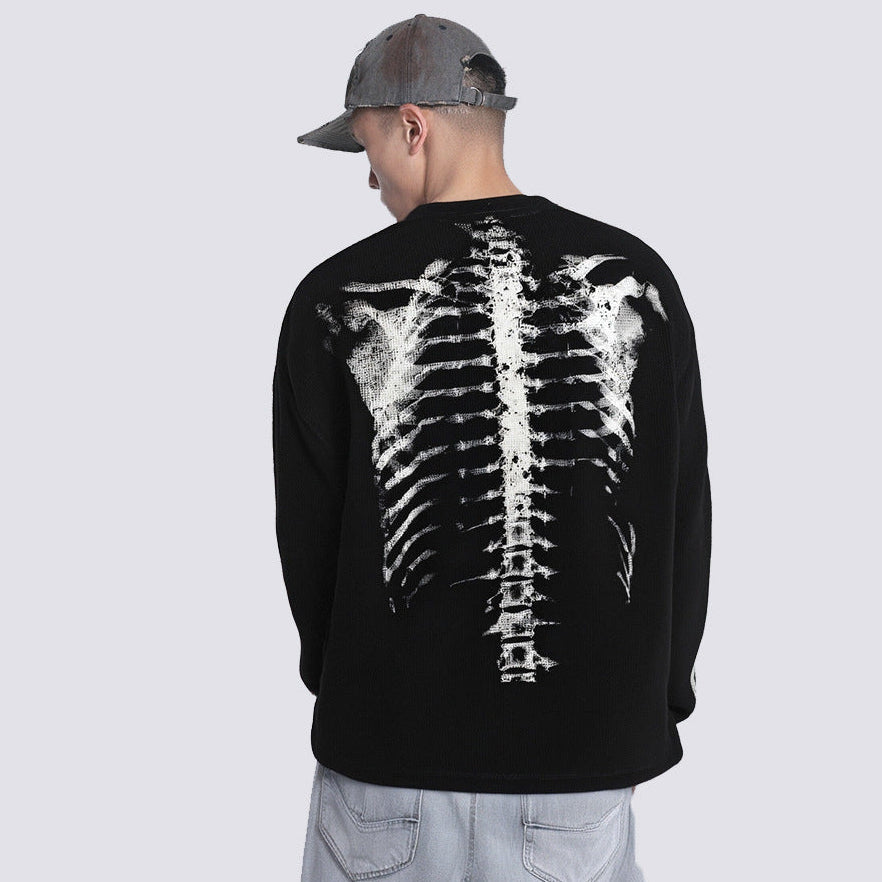 Skeleton X-Ray Print Sweatshirt