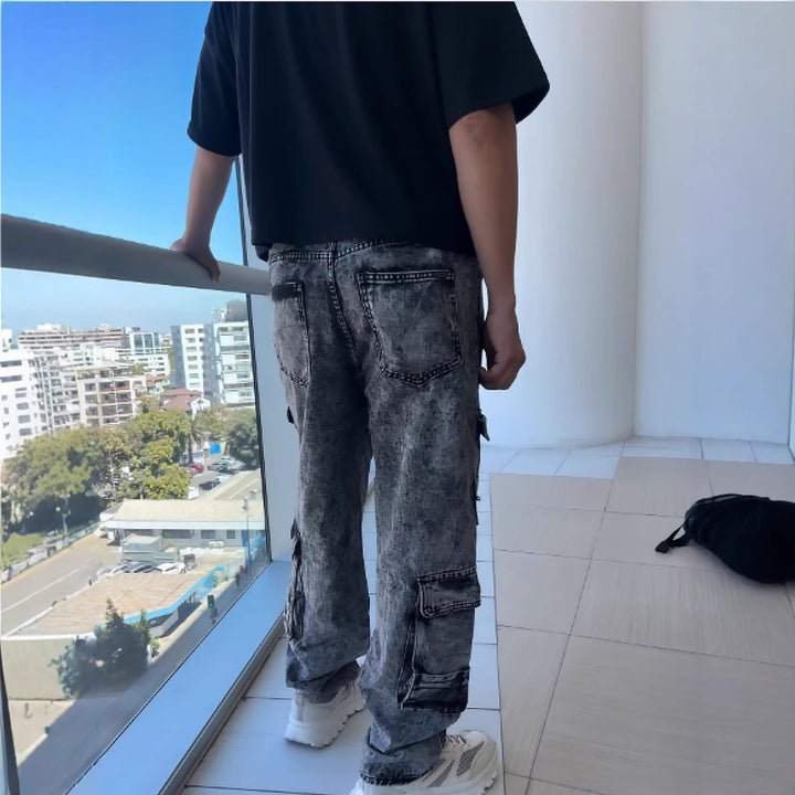 Y2K Wide-Leg Cargo Jeans
