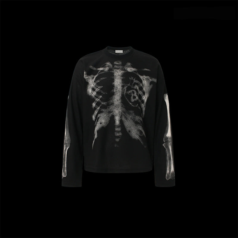Skeleton X-Ray Print Sweatshirt