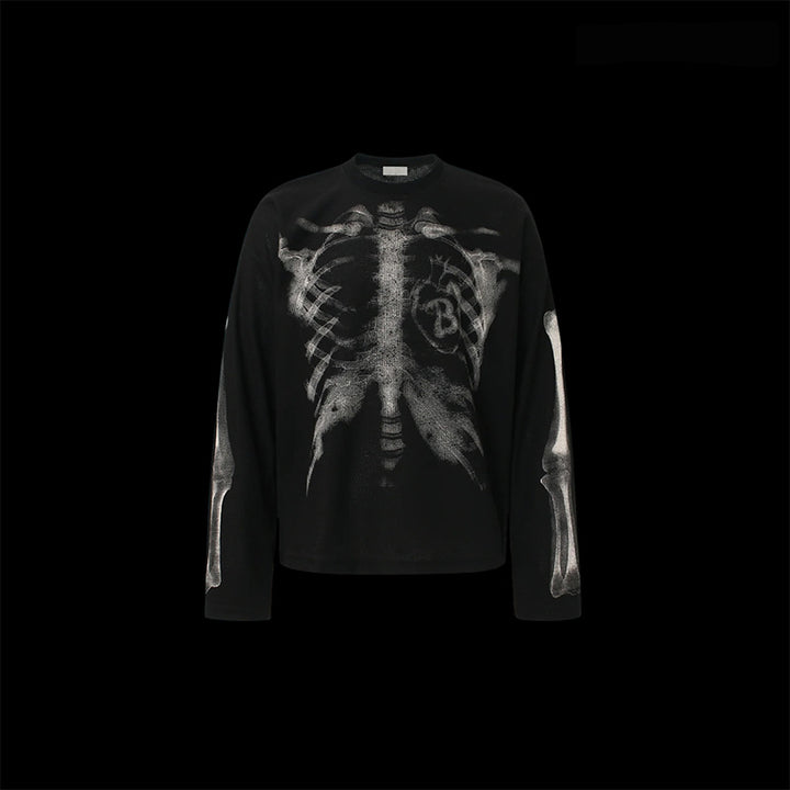 Skeleton X-Ray Print Sweatshirt
