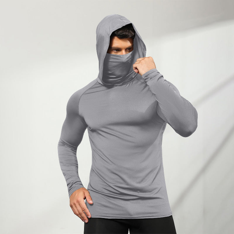 High-Stretch Quick-Dry Athletic Cycling Hoodie