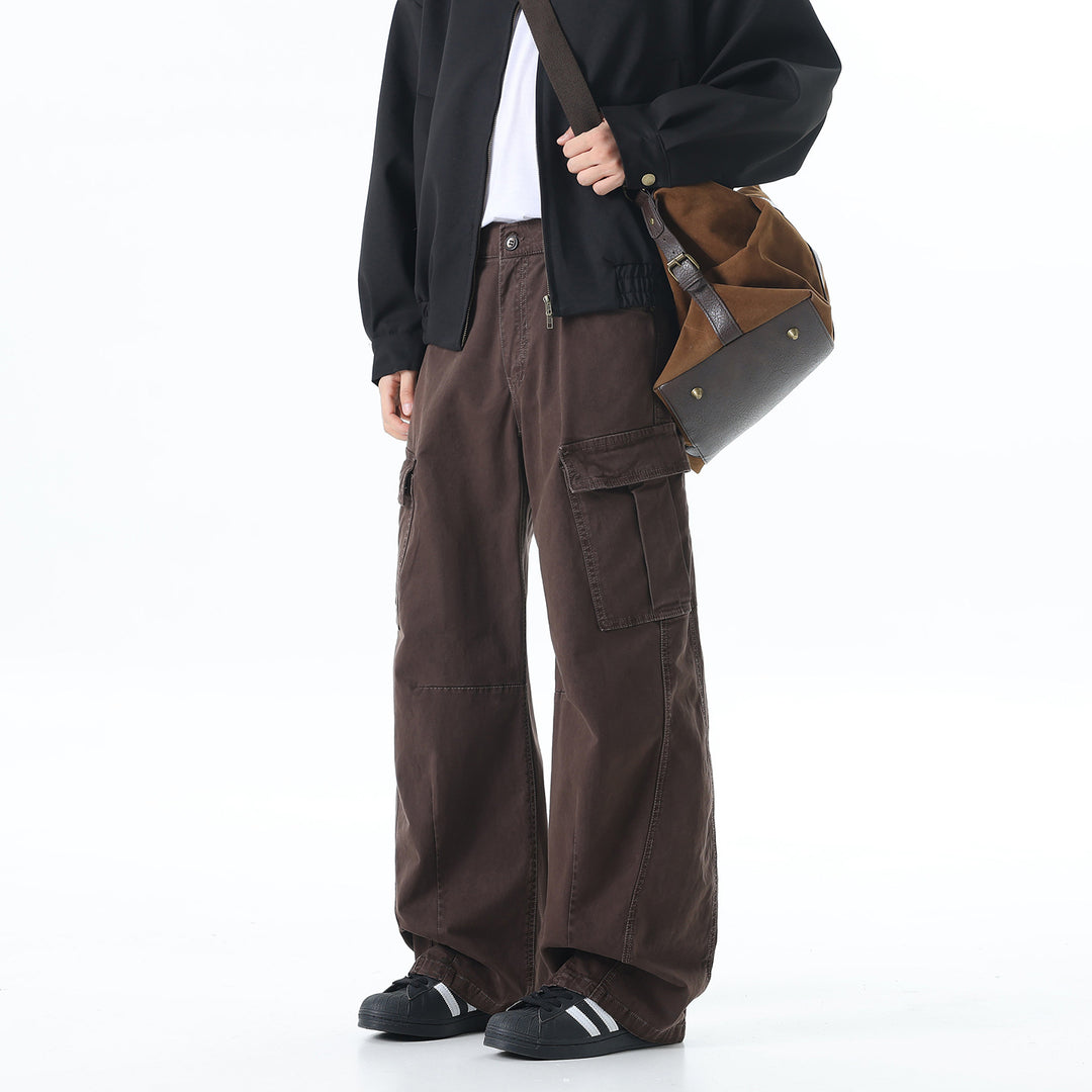 Multi Pocket Vintage Washed Cargo Pants