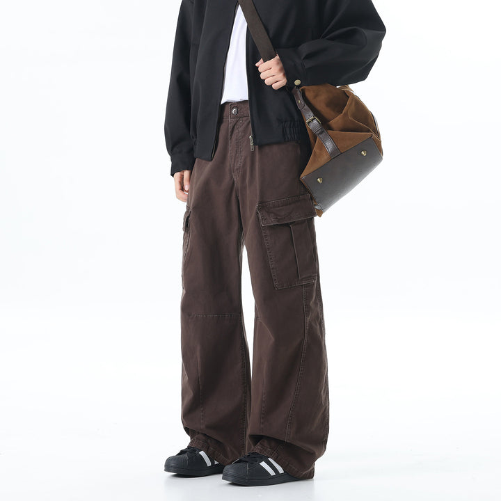 Multi Pocket Vintage Washed Cargo Pants