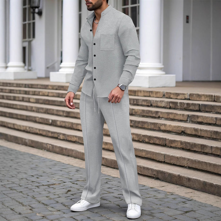 Men’s Fall Waffle Knit Matching Set
