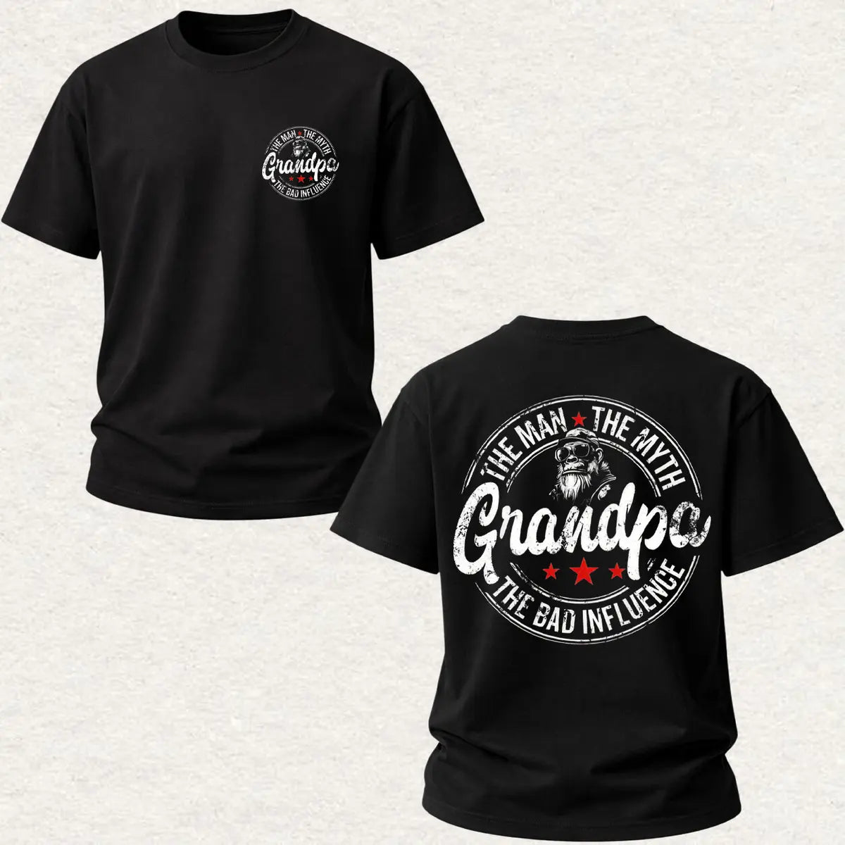 The Man, The Myth, The Legend Printed Unisex Oversized T-shirt