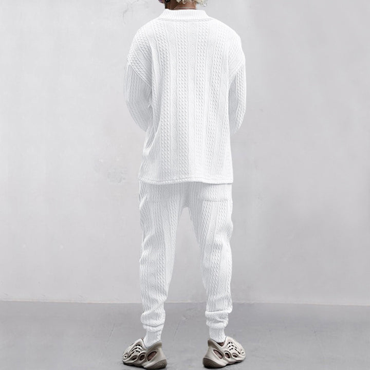 Men Knit Sweater Pants Set