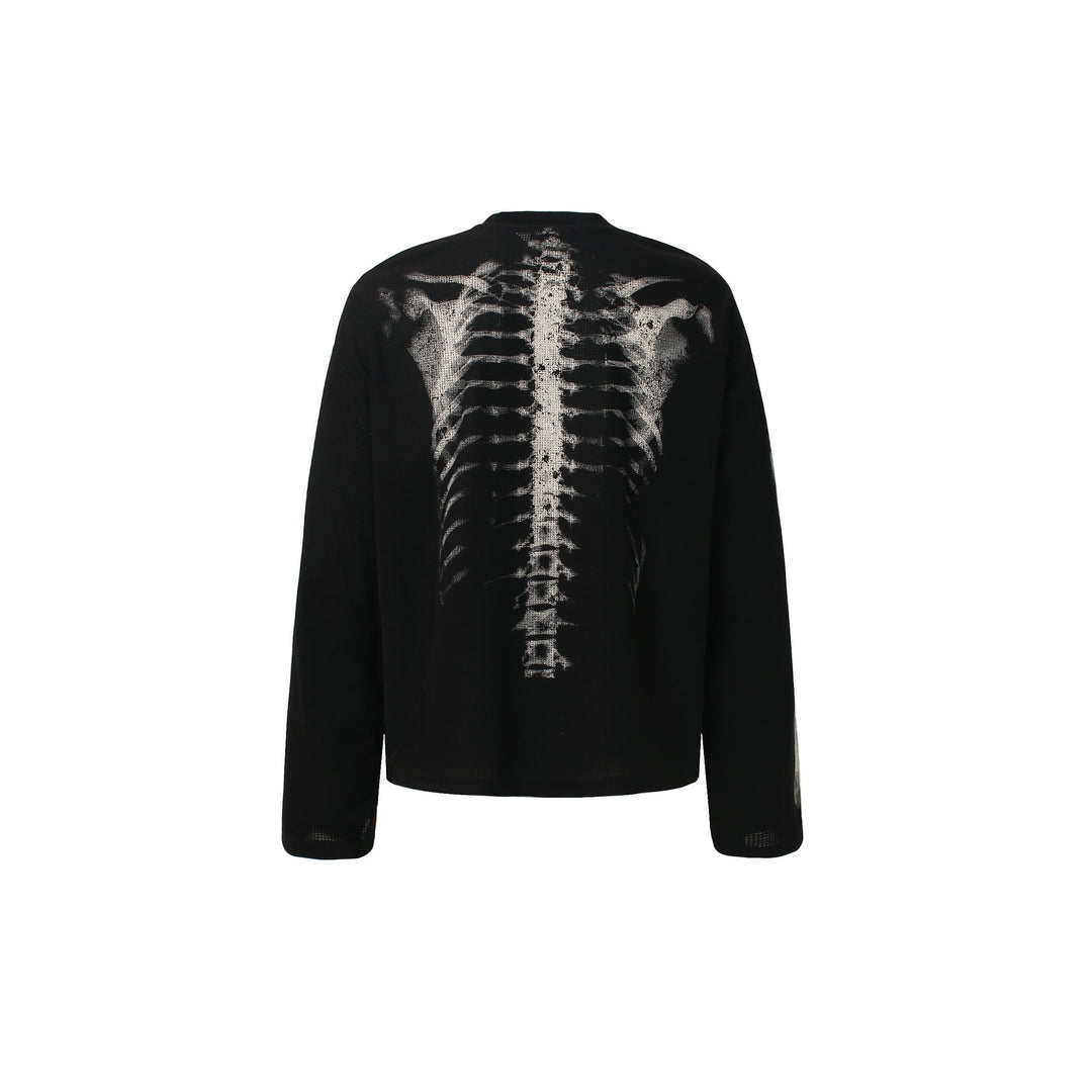 Skeleton X-Ray Print Sweatshirt