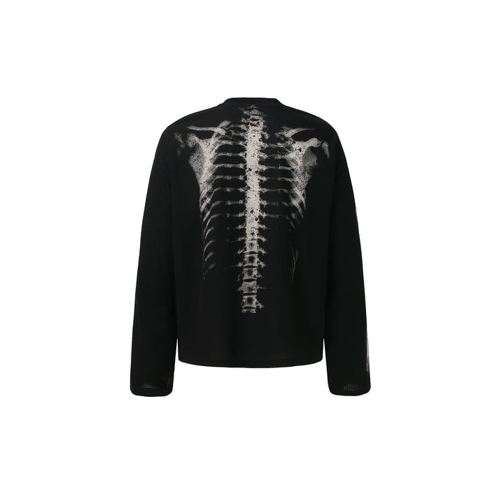 Skeleton X-Ray Print Sweatshirt