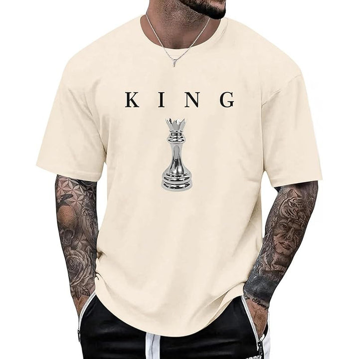 Men’s KING Letter Chess Piece T-Shirt