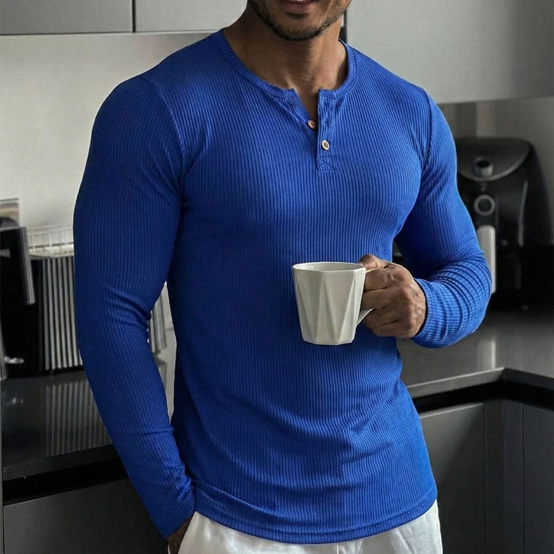 Men’s Slim‑Fit Quarter‑Zip Long Sleeve Athletic Top