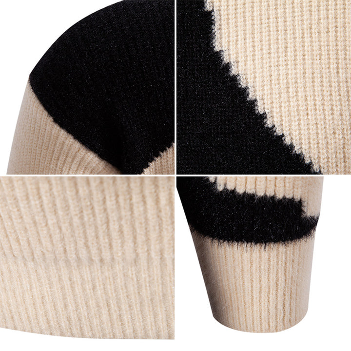 Camouflage crew neck sweater