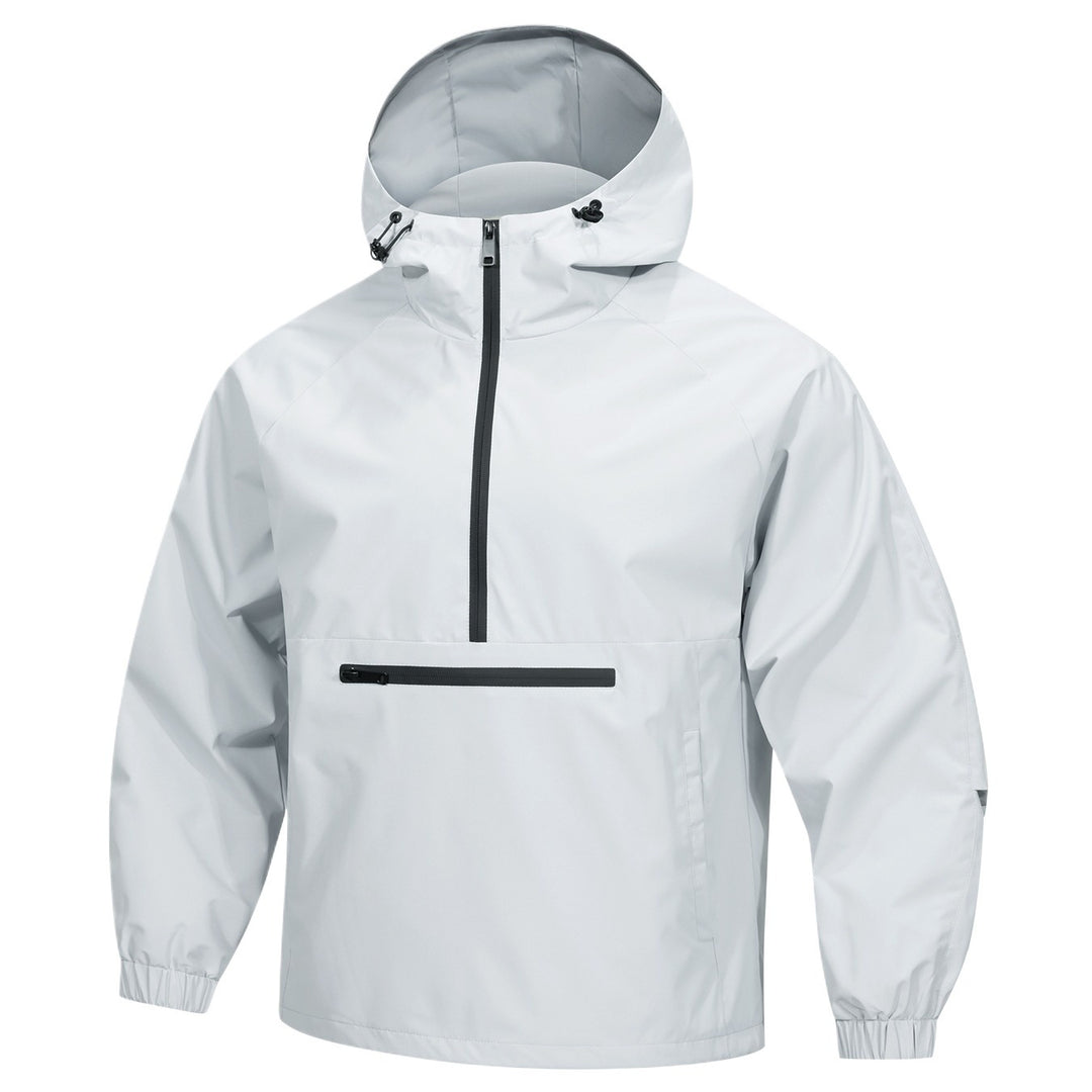 Loose half-zip hoodie