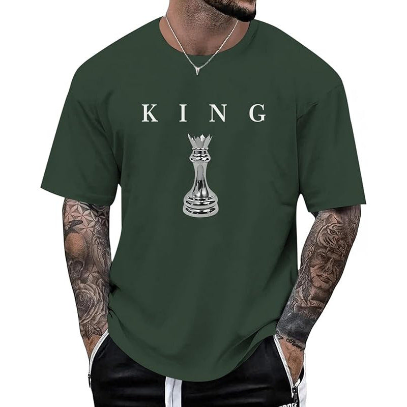Men’s KING Letter Chess Piece T-Shirt