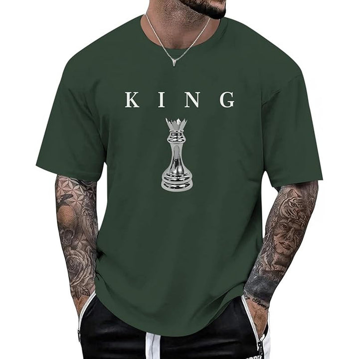 Men’s KING Letter Chess Piece T-Shirt