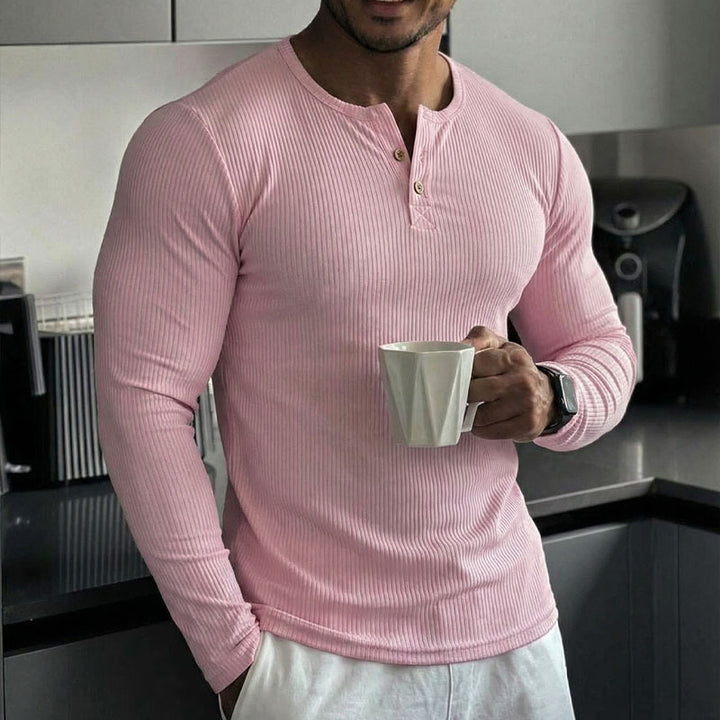 Men’s Slim‑Fit Quarter‑Zip Long Sleeve Athletic Top