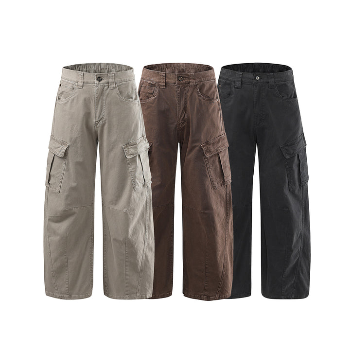 Multi Pocket Vintage Washed Cargo Pants