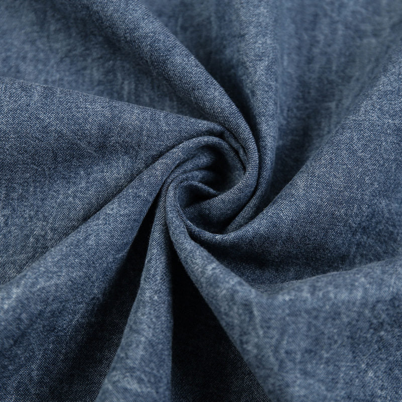 Vintage Multi Pocket Thin Cotton Denim Work Shirt