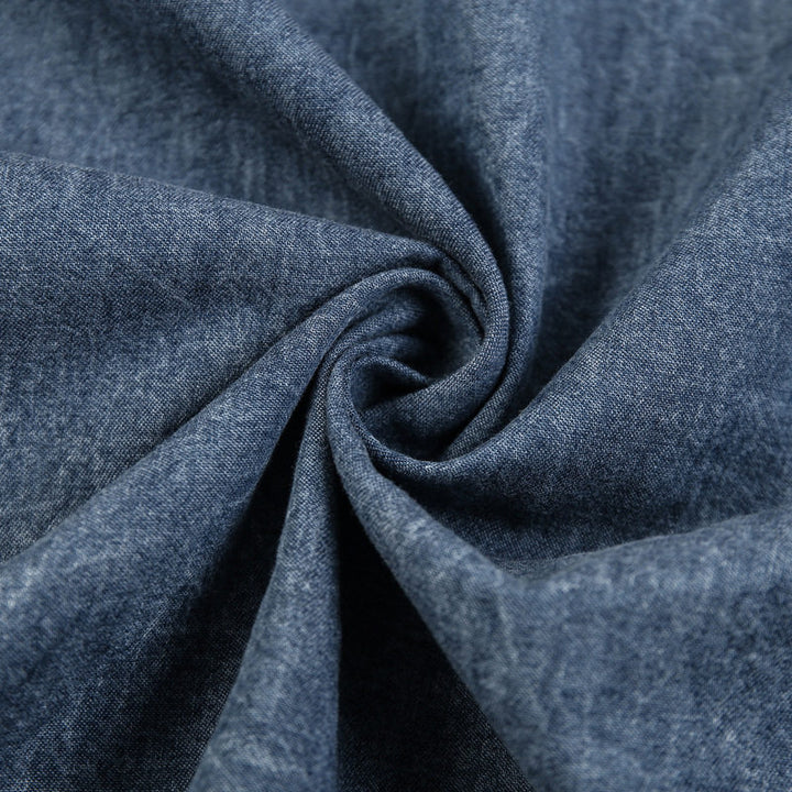 Vintage Multi Pocket Thin Cotton Denim Work Shirt