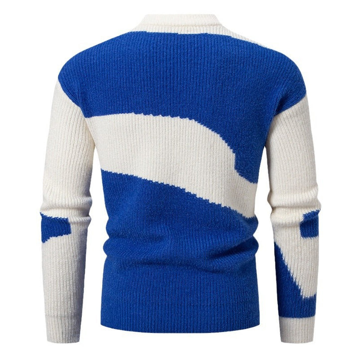 Camouflage crew neck sweater