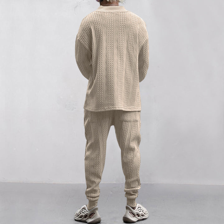 Men Knit Sweater Pants Set