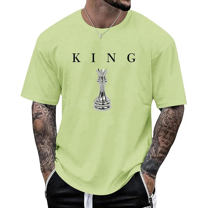 Men’s KING Letter Chess Piece T-Shirt