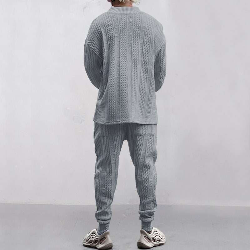 Men Knit Sweater Pants Set