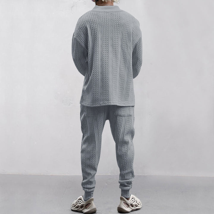 Men Knit Sweater Pants Set