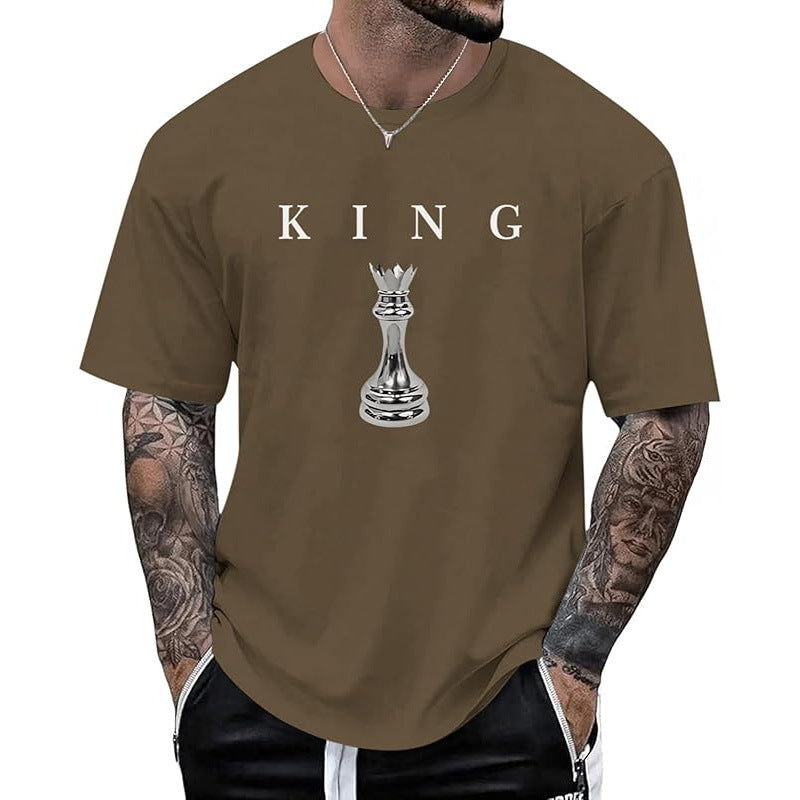 Men’s KING Letter Chess Piece T-Shirt