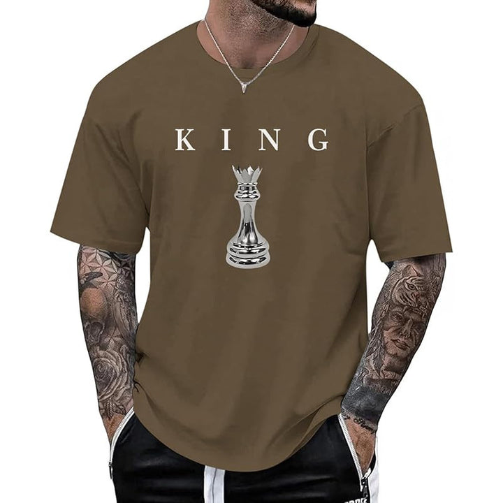 Men’s KING Letter Chess Piece T-Shirt