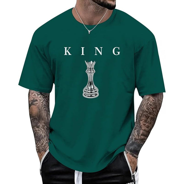Men’s KING Letter Chess Piece T-Shirt