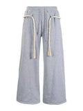 Unisex Ultra-Loose Barrel-Leg Sweatpants – Casual Elastic-Waist Lantern Pants
