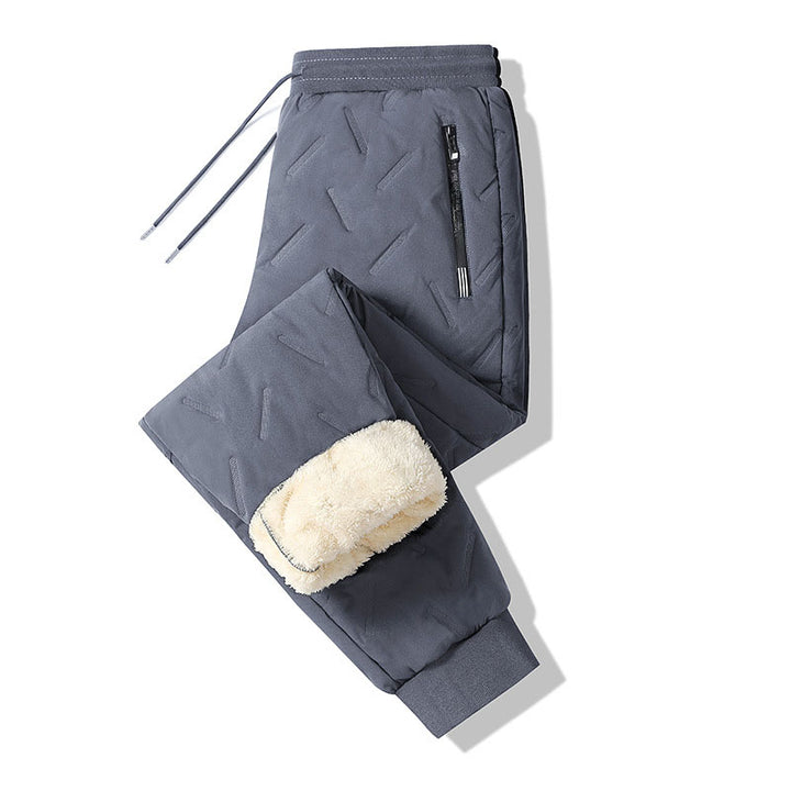 Waterproof fleece-lined cotton trousers