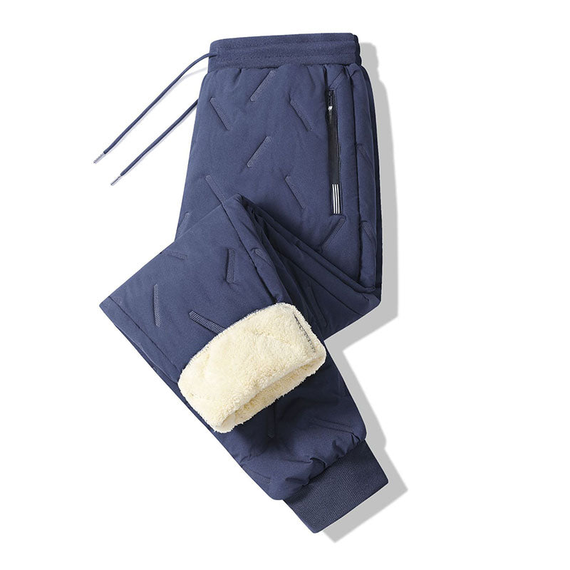 Waterproof fleece-lined cotton trousers