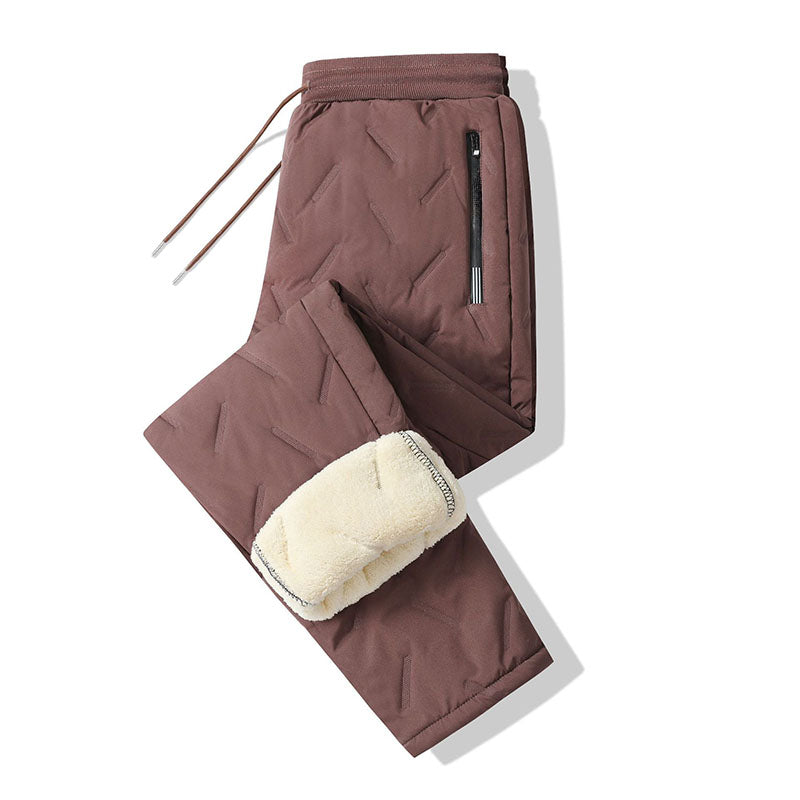 Waterproof fleece-lined cotton trousers