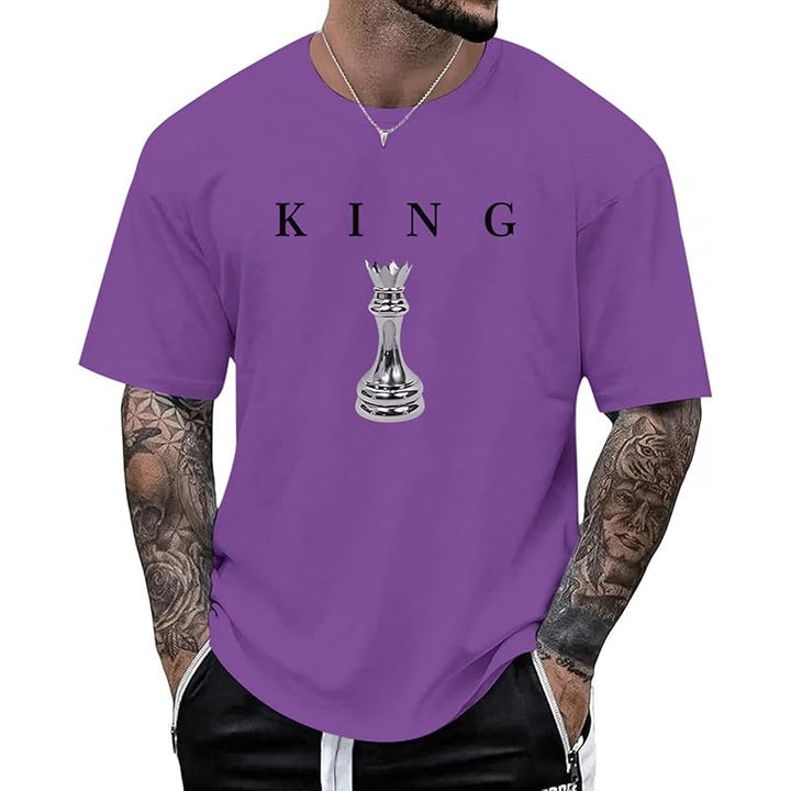 Men’s KING Letter Chess Piece T-Shirt