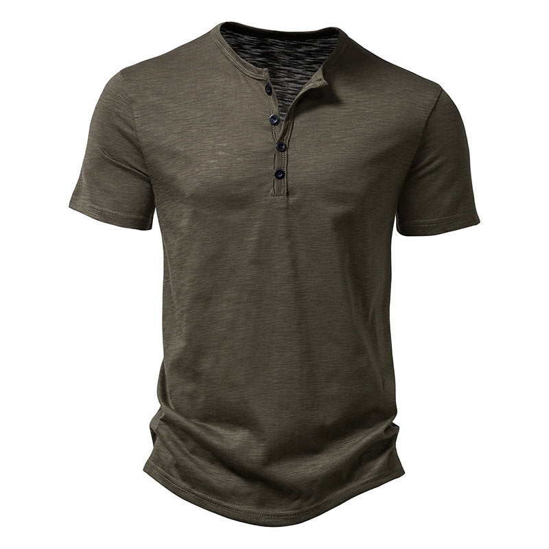 Everyday Henley Casual Short Tee