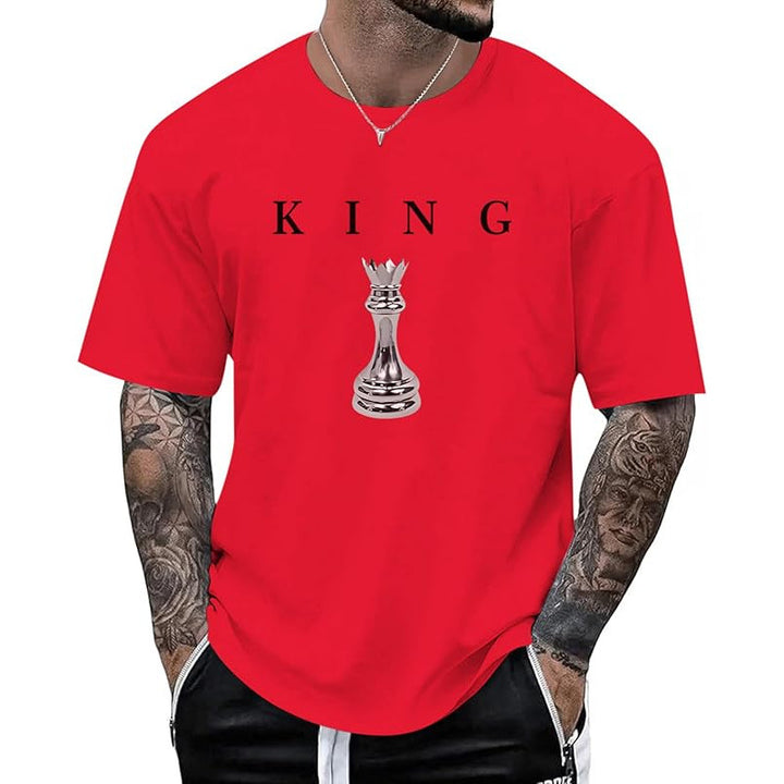 Men’s KING Letter Chess Piece T-Shirt
