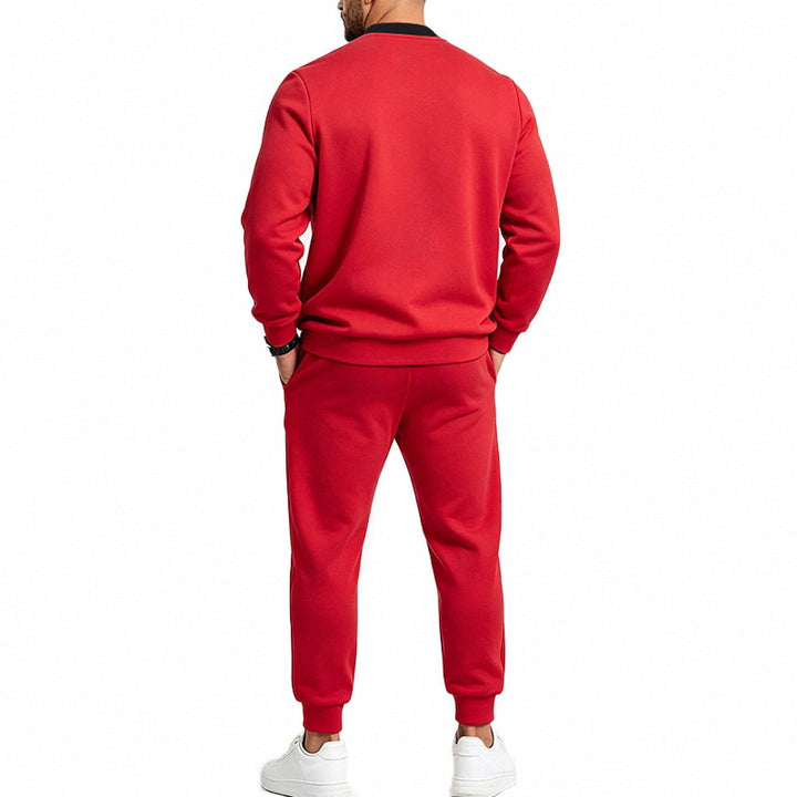 Sporty Bomber Top And Jogger Pant Set