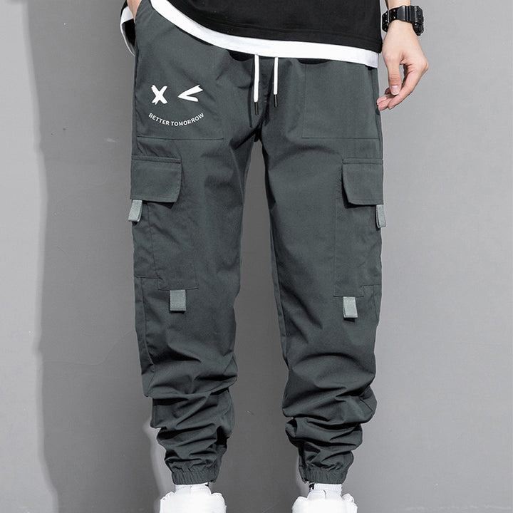 Loose-fit cargo joggers with large pockets