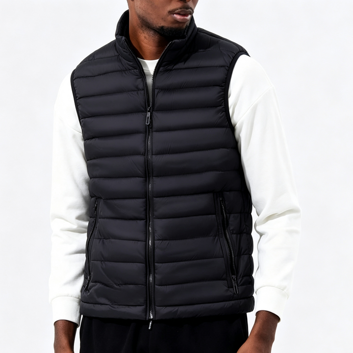 Casual Sleeveless Stand-Collar Warm Vest Jacket