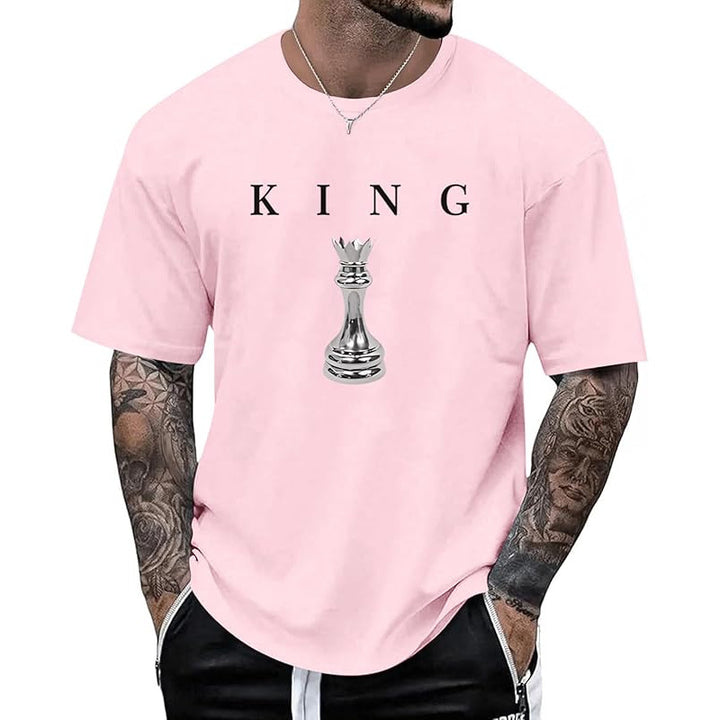 Men’s KING Letter Chess Piece T-Shirt