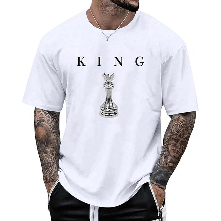 Men’s KING Letter Chess Piece T-Shirt