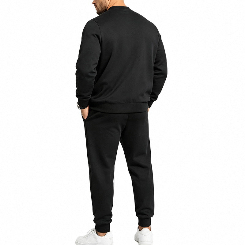 Sporty Bomber Top And Jogger Pant Set