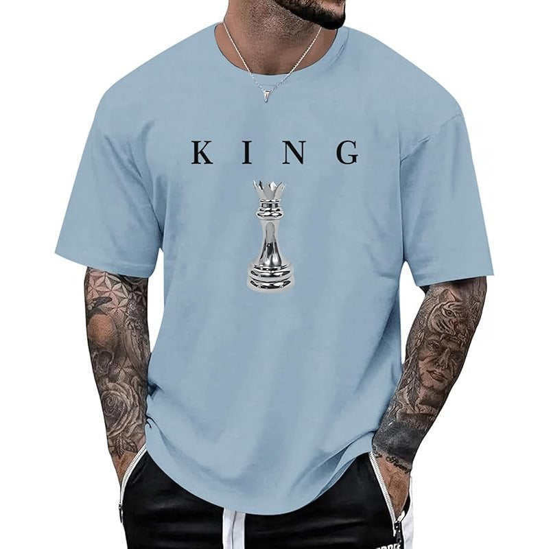 Men’s KING Letter Chess Piece T-Shirt